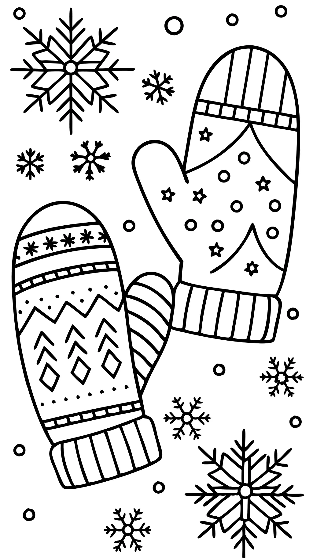 coloriage mitten